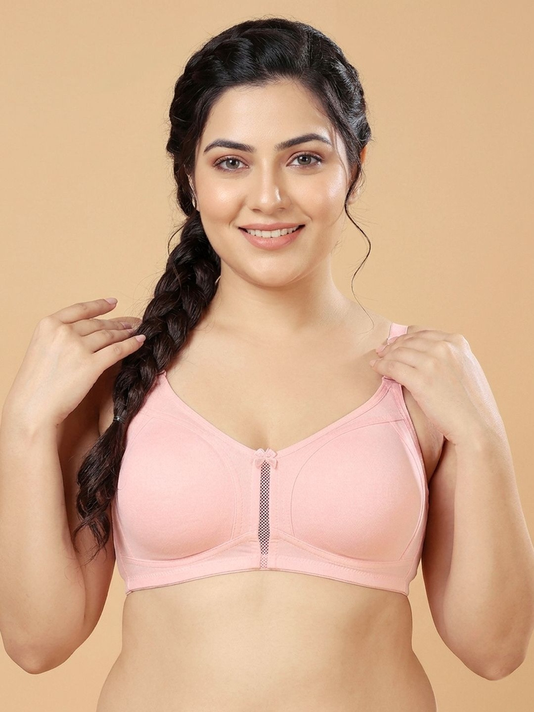 Floret Women Seamless Non Padded Non-Wired Cotton Everyday Full Coverage Bra