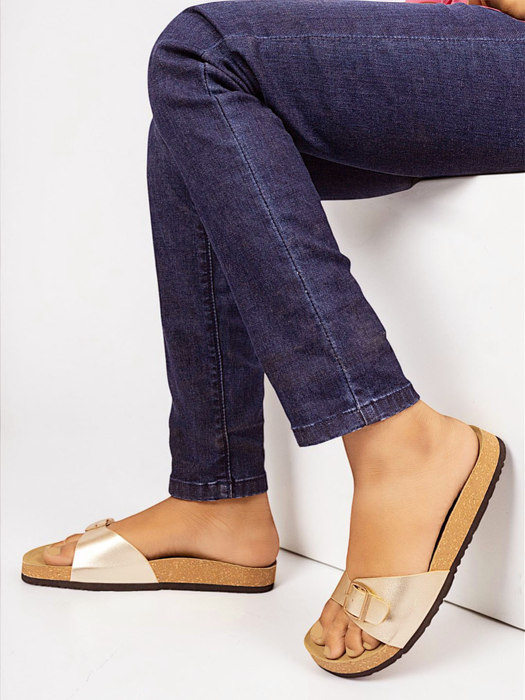 Truffle Collection Women Open Toe Flats