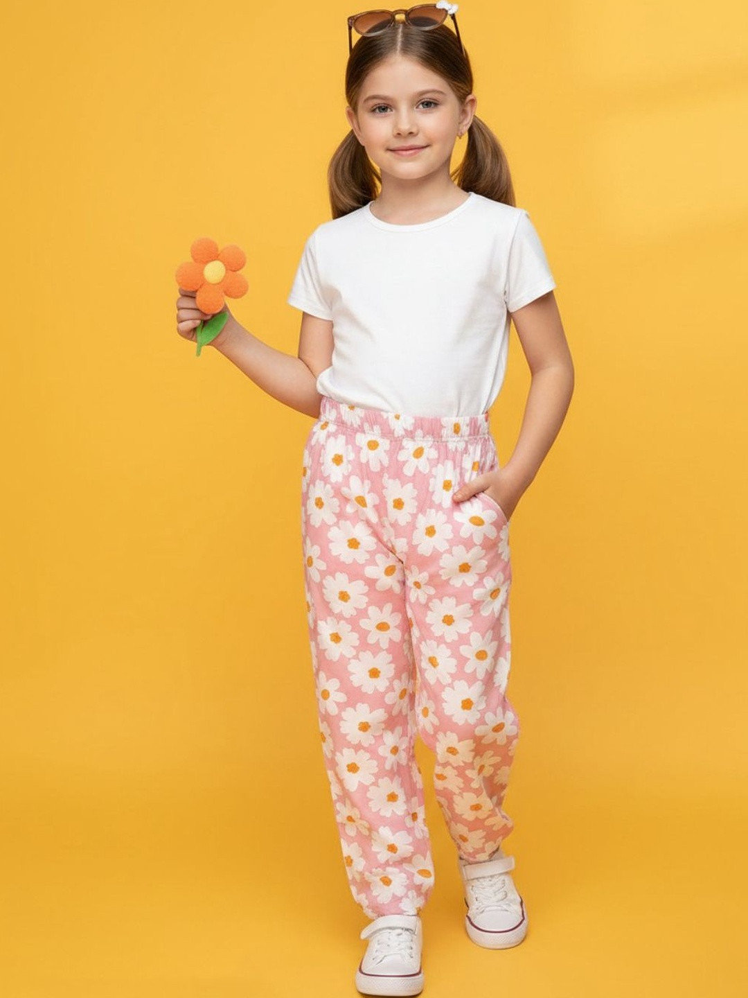 V-Mart Girls Mid Rise Lounge Pants
