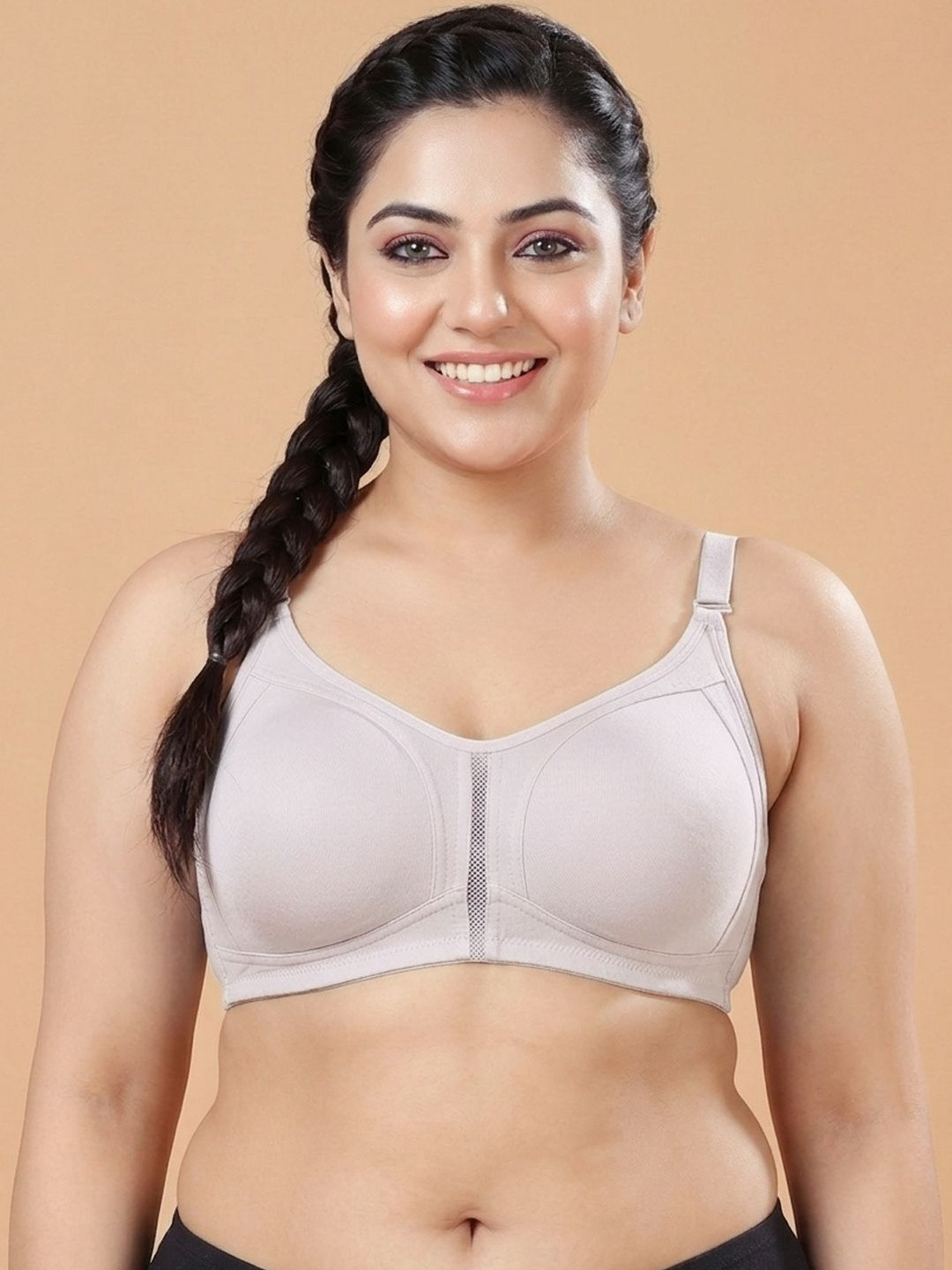 Floret Women Seamless Non Padded Non-Wired Cotton Everyday Full Coverage Bra