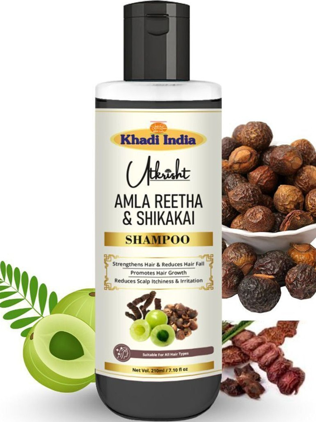 Utkrisht Amla Reetha & Shikakai Shampoo - 210 ml