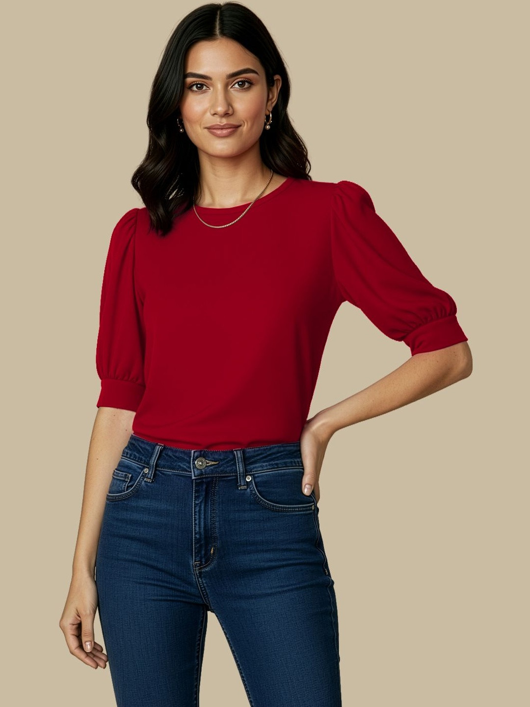 Maheshvi Puff Sleeve Top