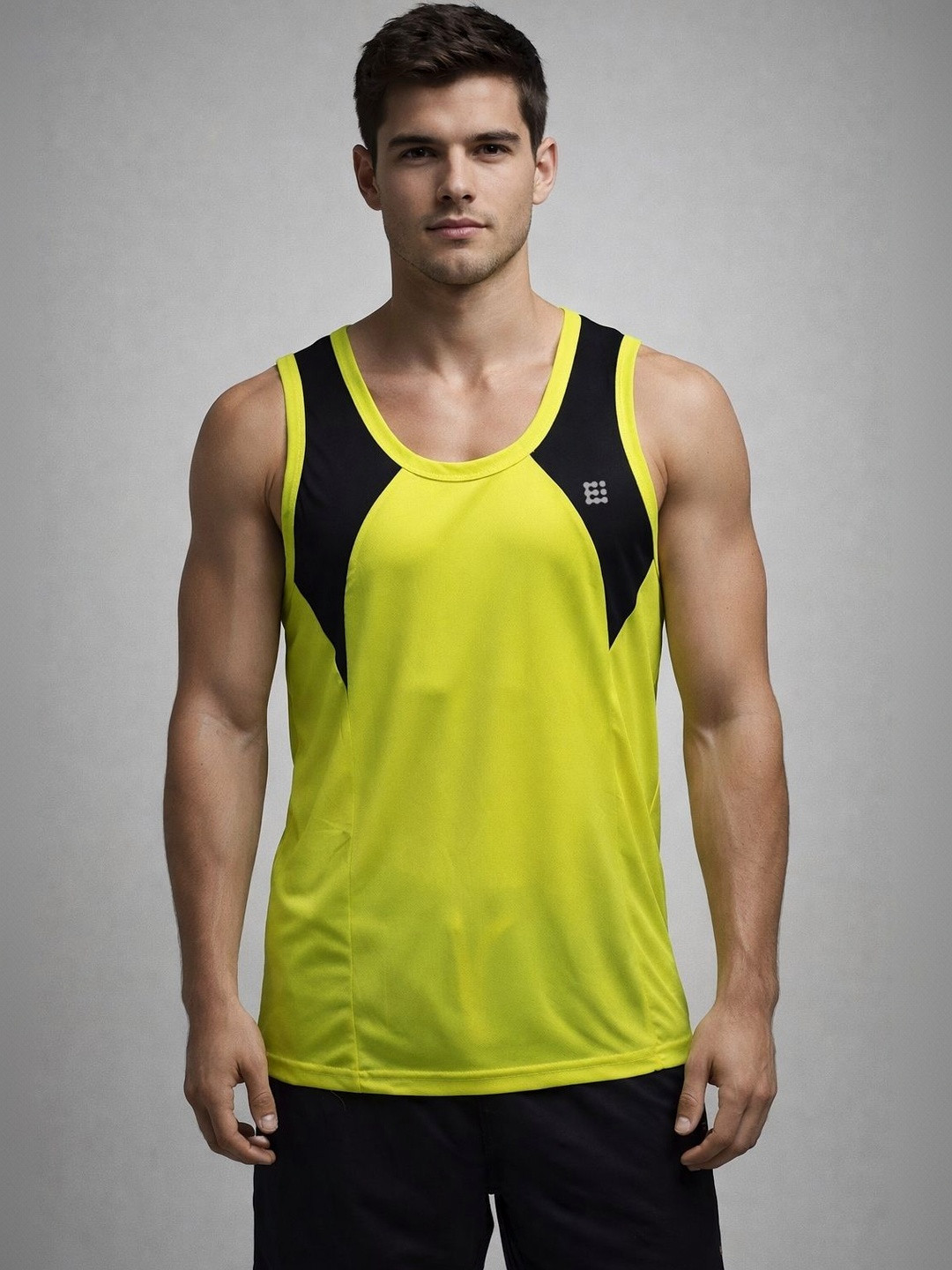 ENRIZZ Men Colourblocked Dri-FIT T-shirt
