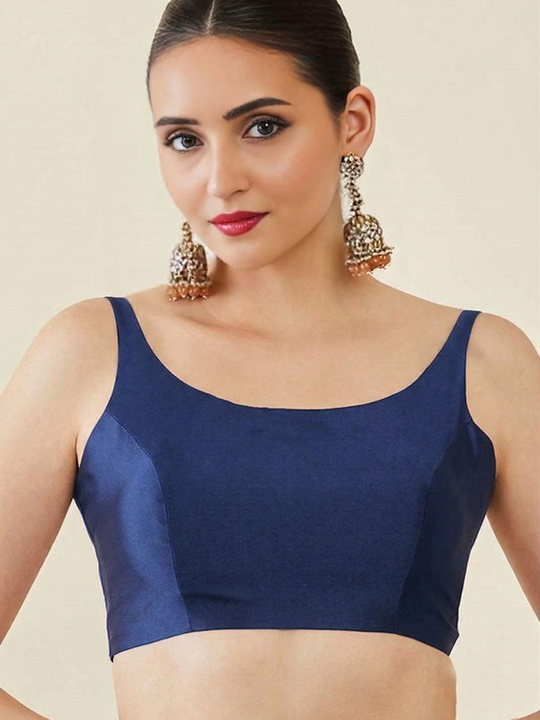 manokamna Solid Saree Blouse