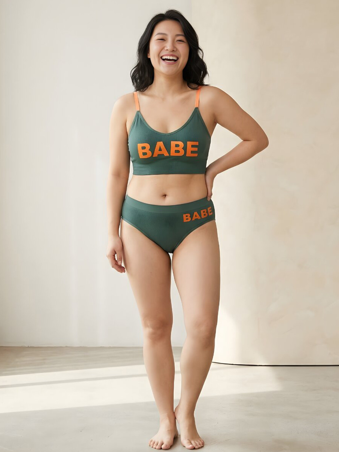 Stem Rope Women Lightly Padded Lingerie Set