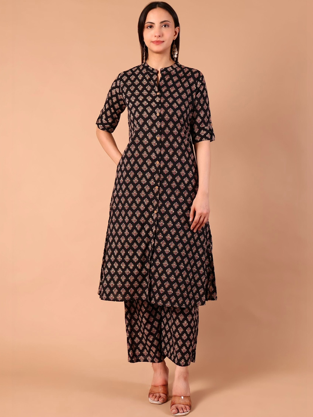 AMRAANA Women Ethnic Motifs Printed Indie Prints Kurta