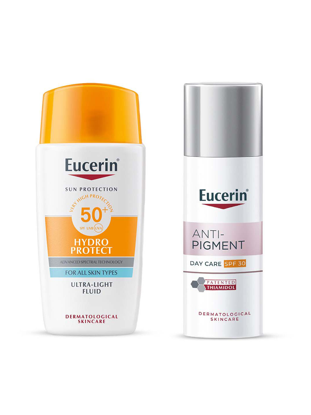 Eucerin Set of Hydro Protect SPF50+ Sun Fluid & Anti-Pigment SPF30 Face Cream - 50 ml each