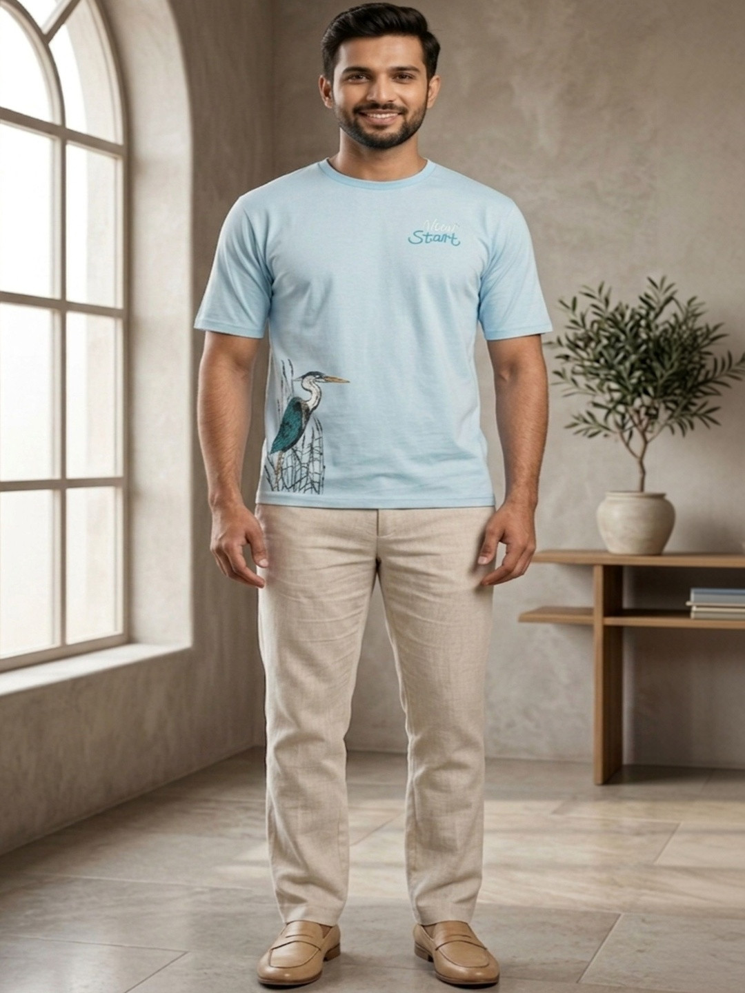 SKYBEN Men Printed T-shirt