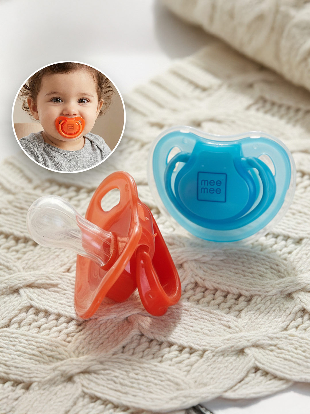 MeeMee Set Of 2 BPA Free Pacifiers