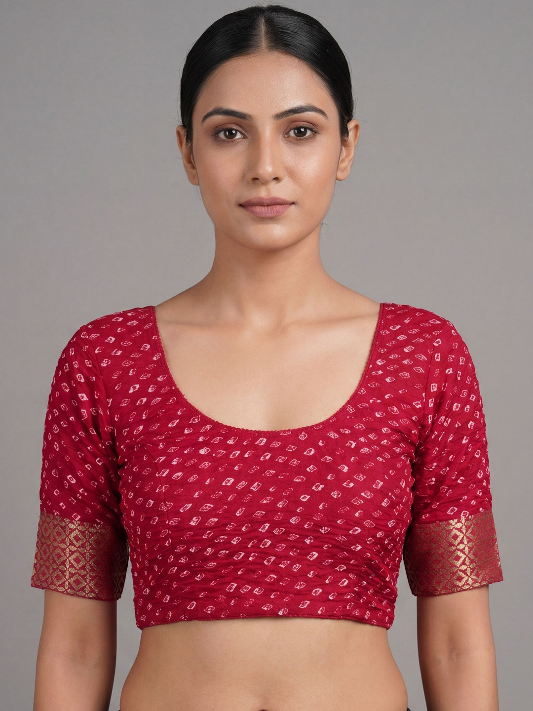Rasvidha Woven Design Zari Saree Blouse