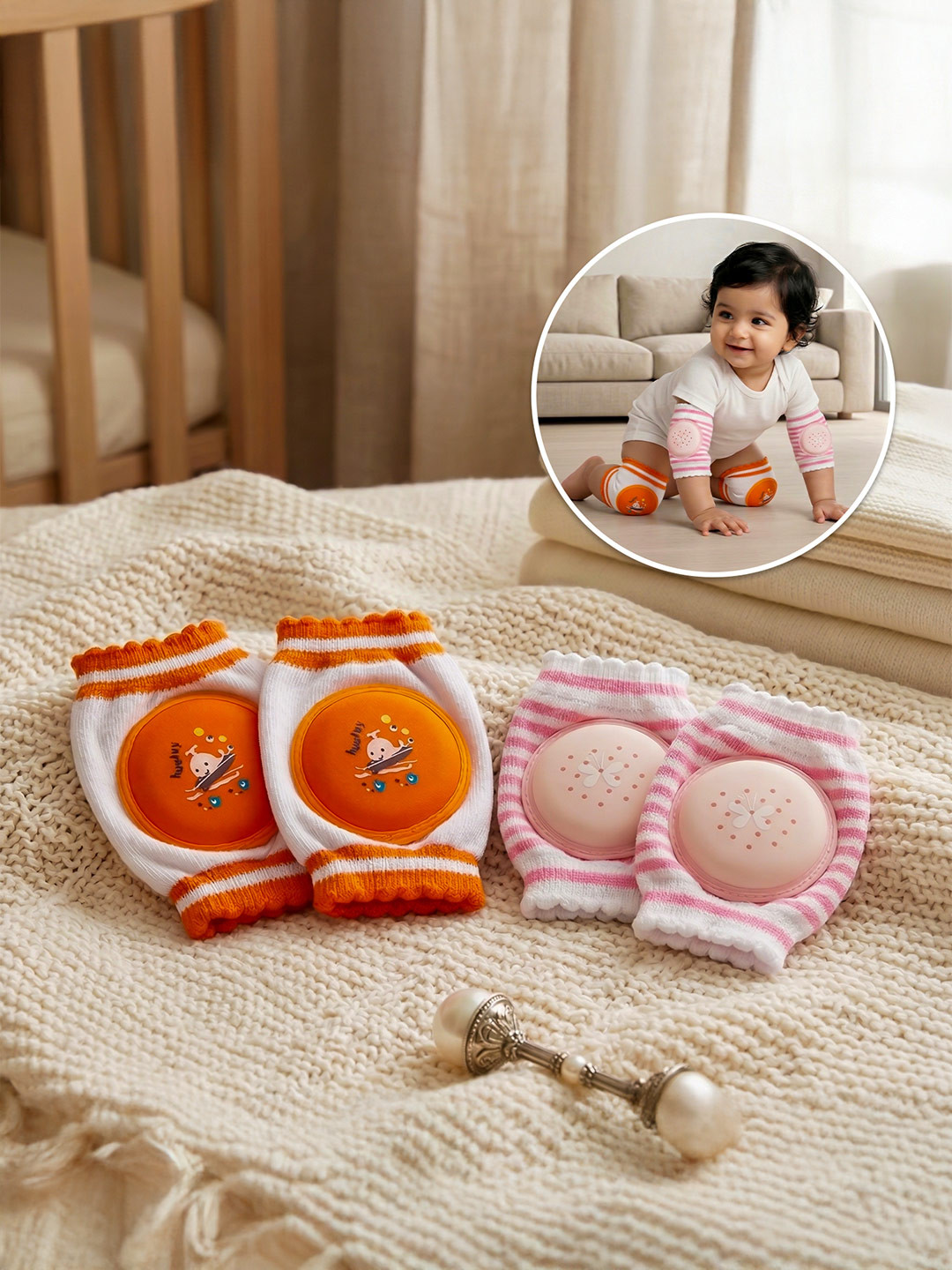 MeeMee Set Of 2 Baby Anti-Slip Knee Pads