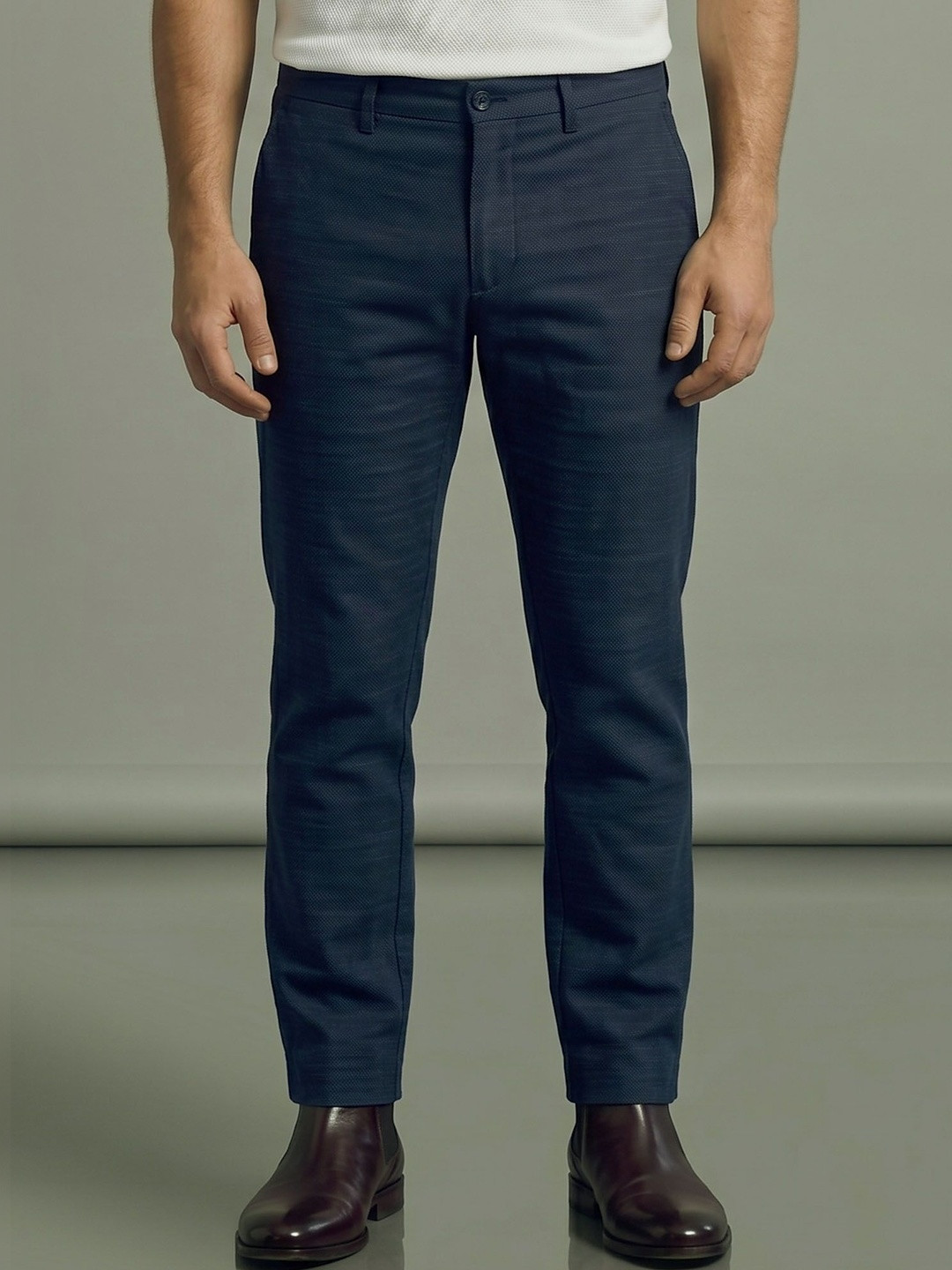PANTOM Men Textured Original Trousers