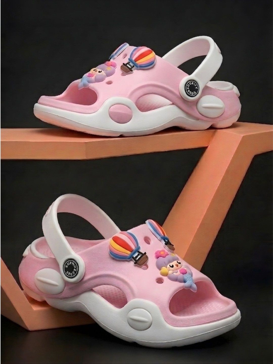 HOOH Now Comfort in Fashion Unisex Kids PU Clogs Sandals