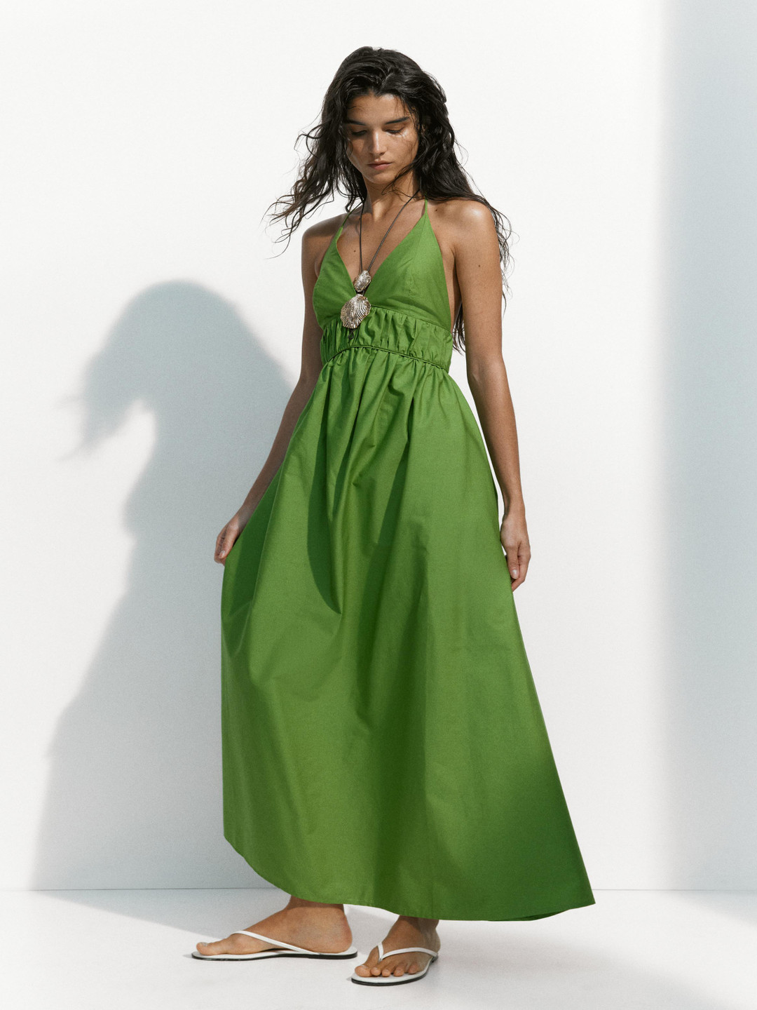H&M Poplin Halterneck Dress