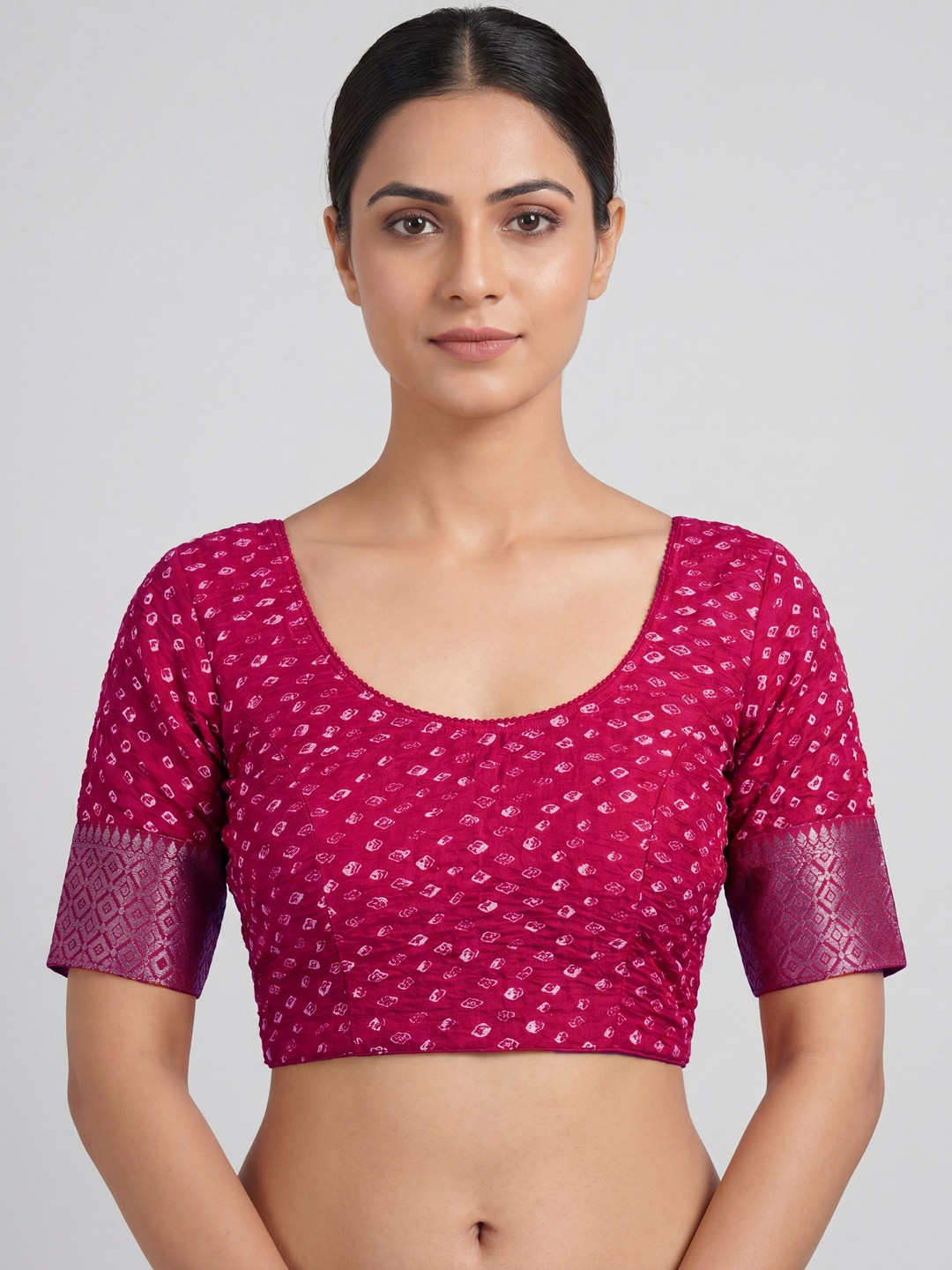 Rasvidha Woven Design Zari Saree Blouse