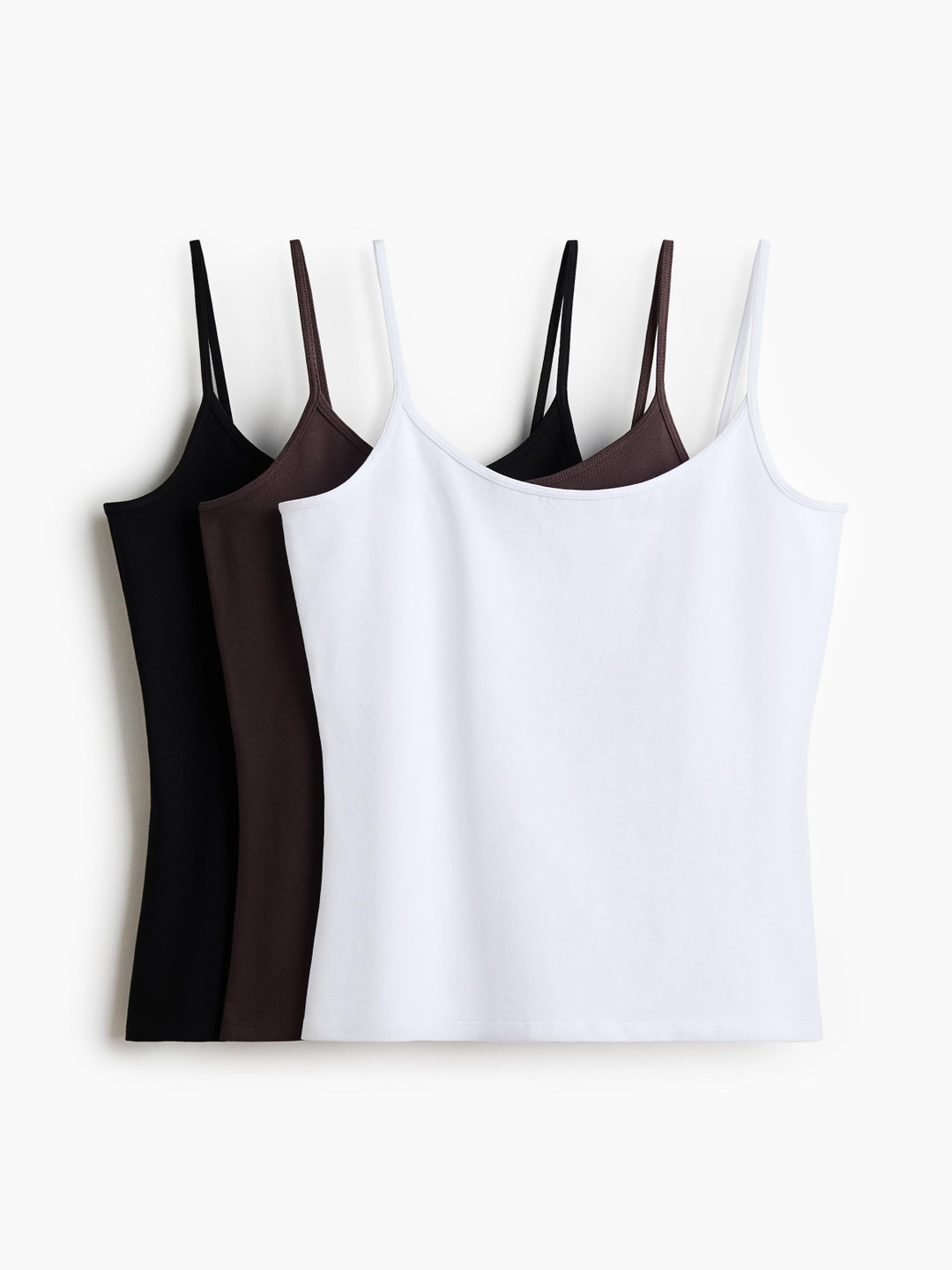 H&M 3-Pack Cotton Strappy Tops