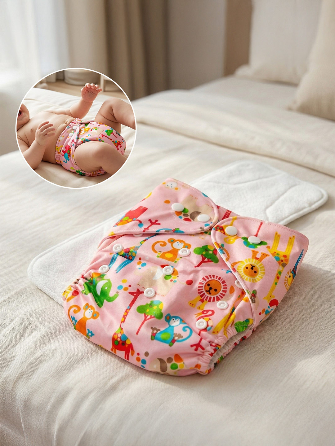 MeeMee Reusable Baby Cloth Diaper