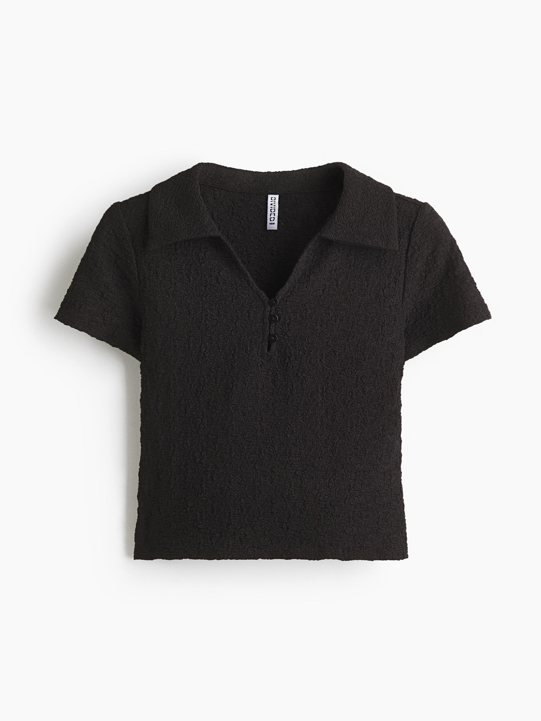 H&M Crinkled Polo Shirt