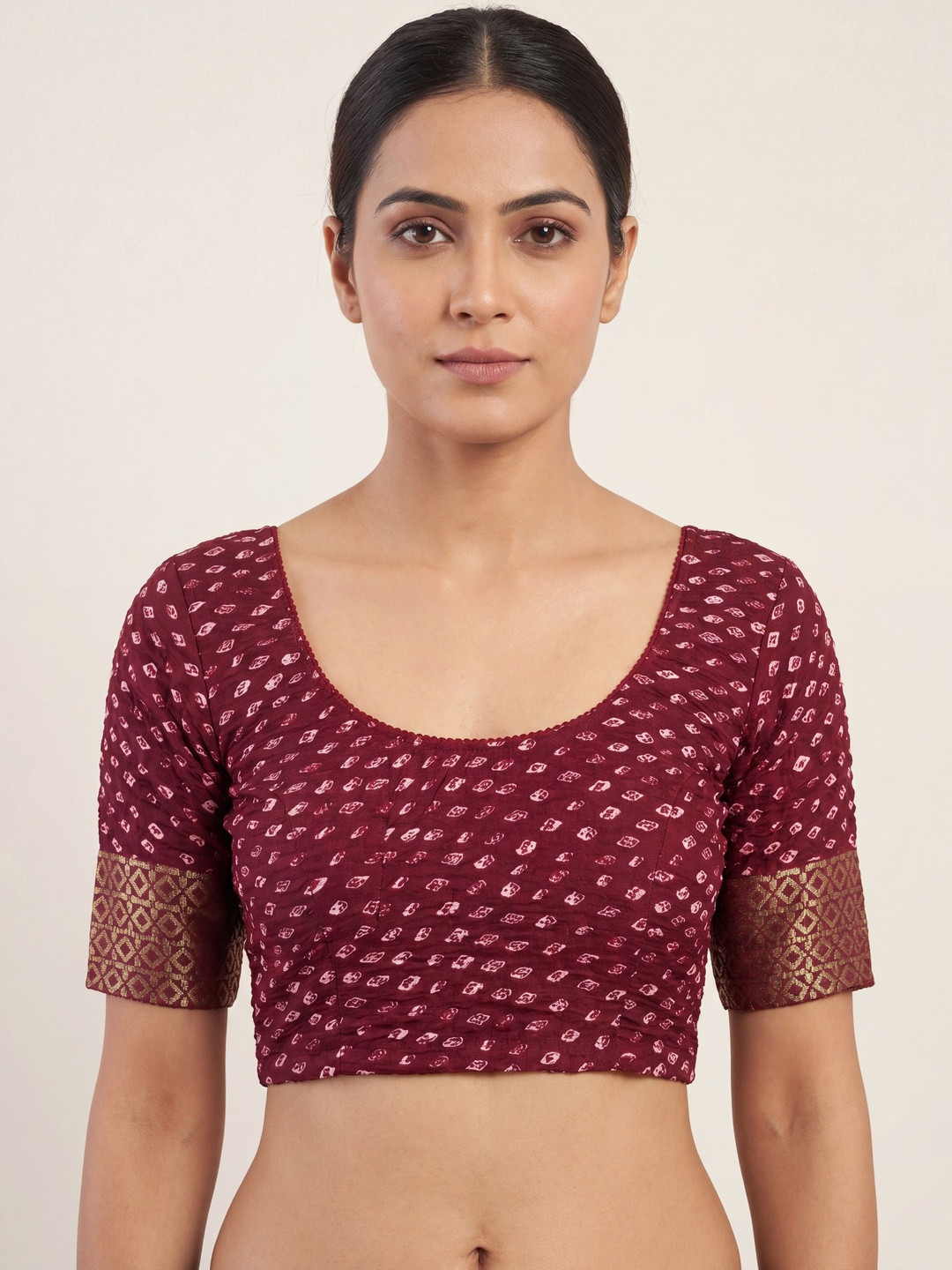 Rasvidha Woven Design Zari Saree Blouse