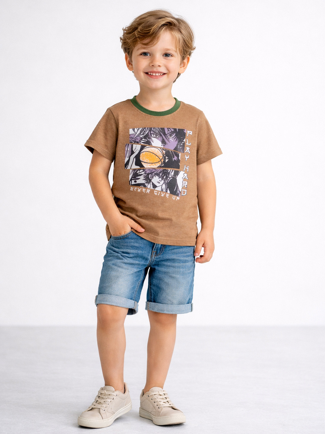 Here&Now X Game Begins Boys Printed T-shirt