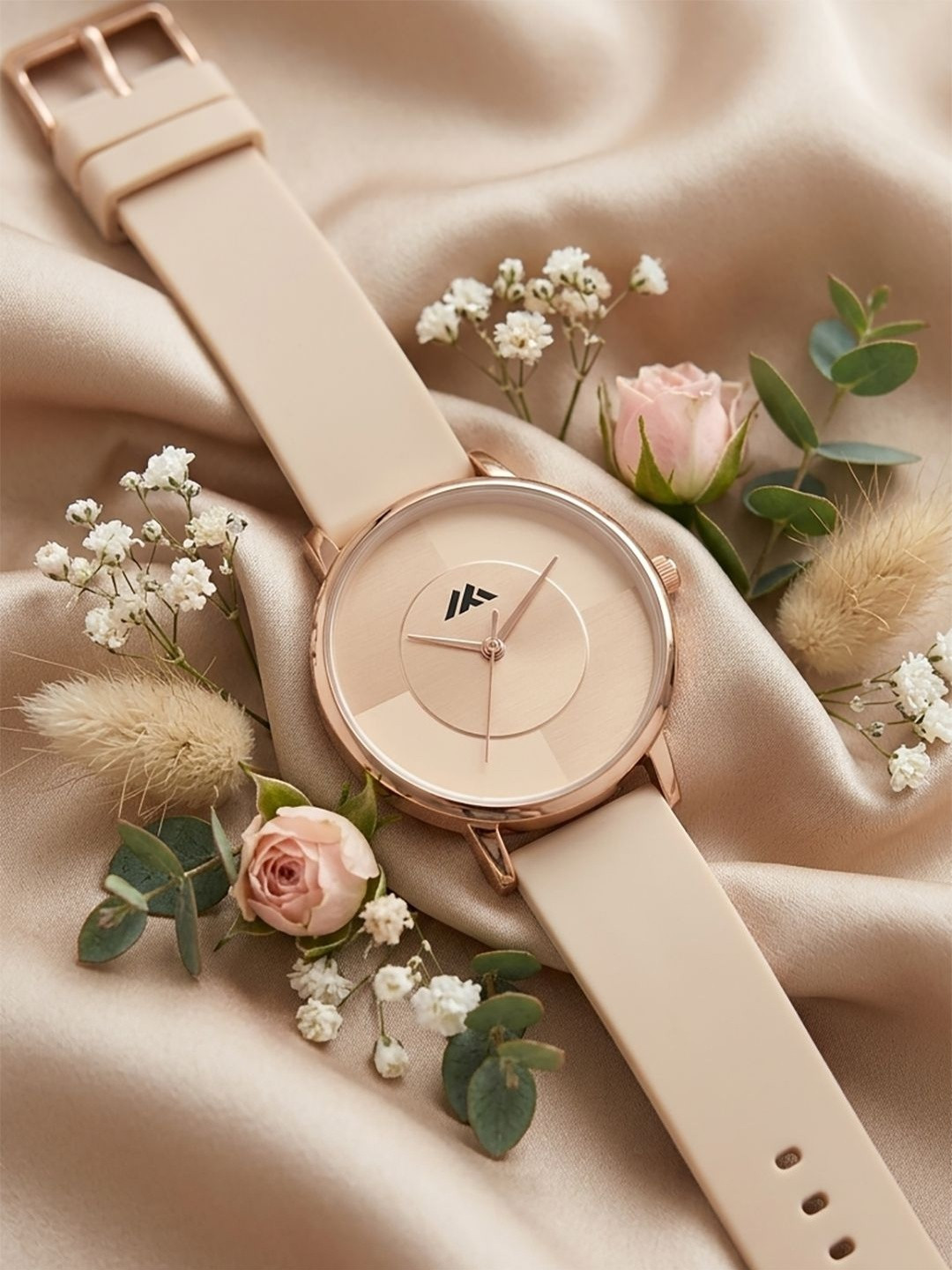 Praizy Times Women Dial & Straps Analogue Watch MT-537-PEACH