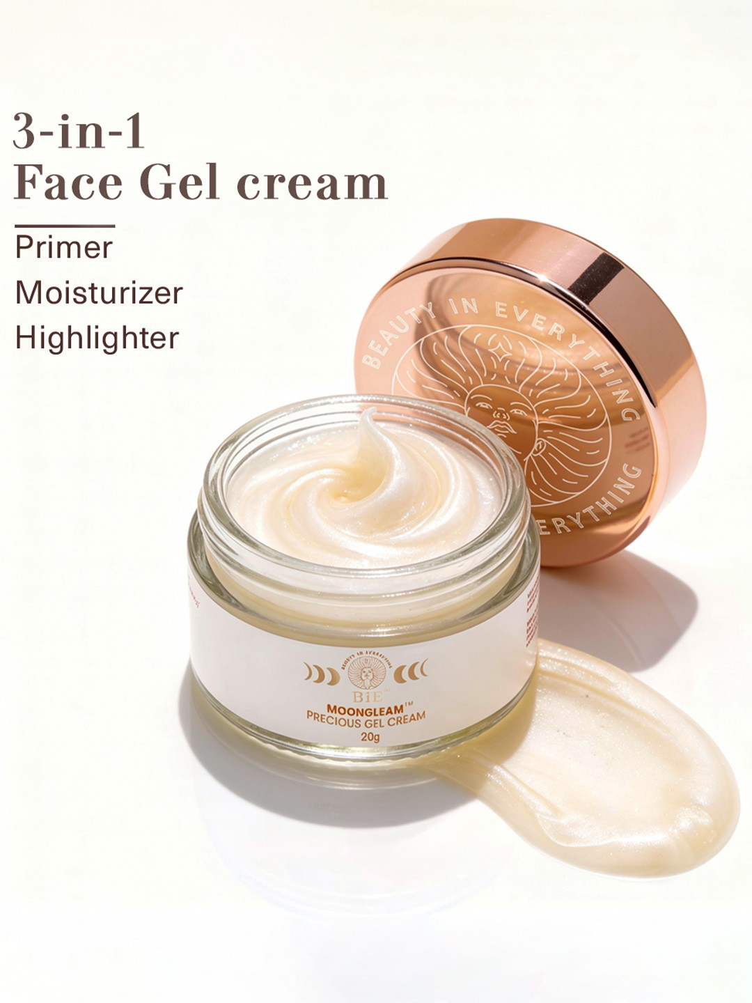 BiE- BEAUTY IN EVERYTHING Moongleam Precious Gel Cream with Hyaluronic Acid - 20 g