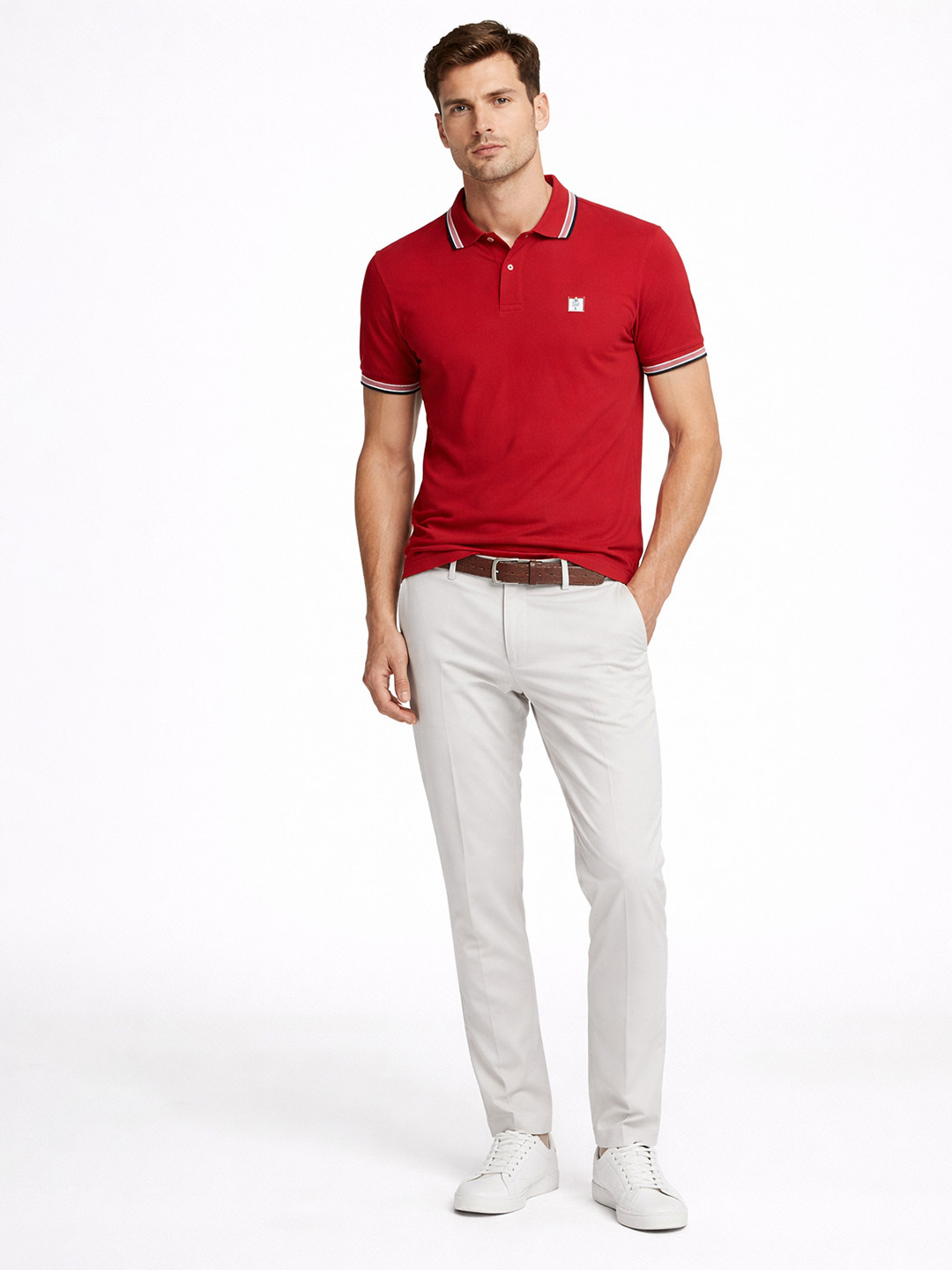 VITAL Men Polo Collar T-shirt