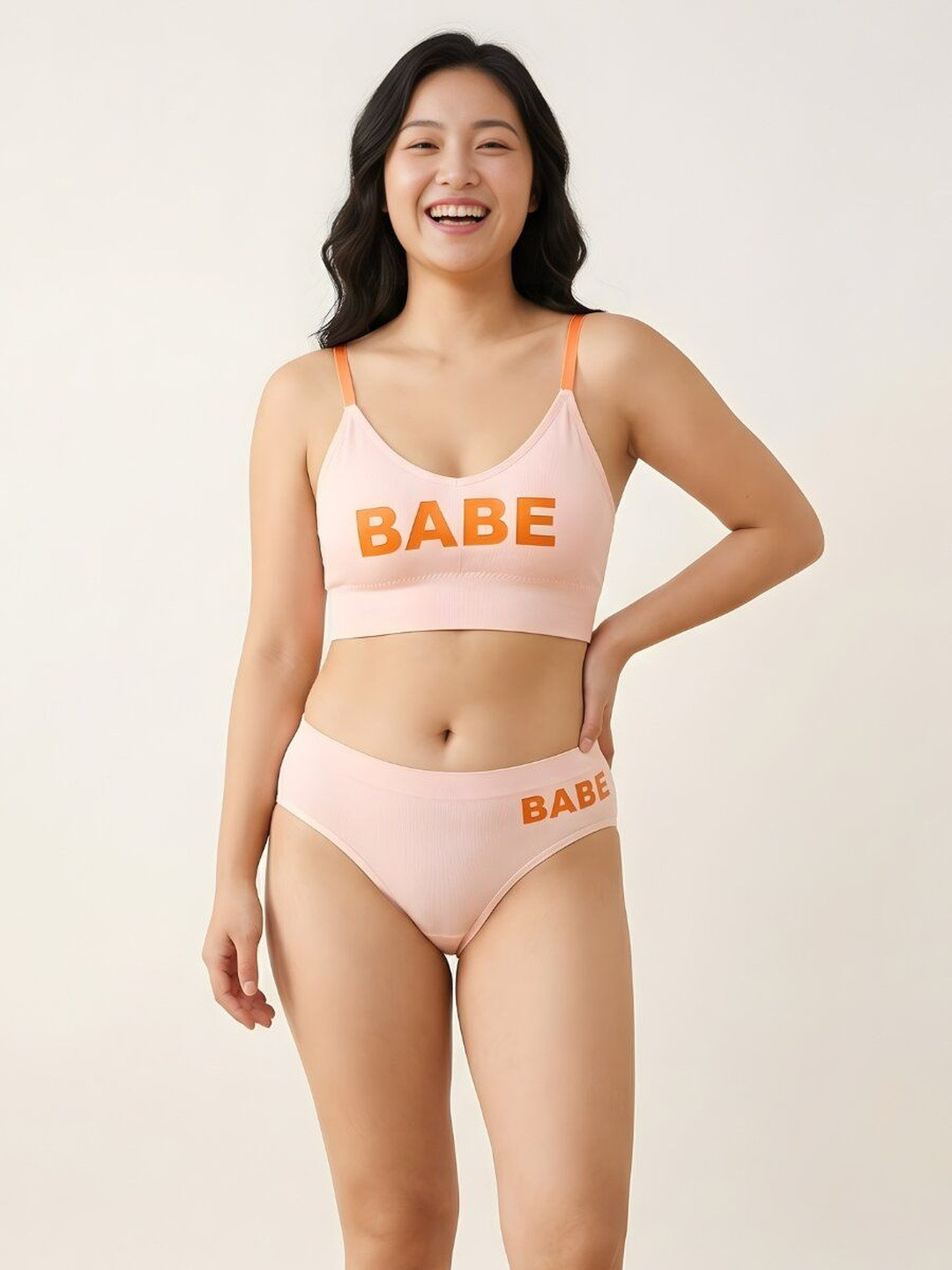 Lugo Lightly Padded and Non-Wired Mid-Rise Lingerie Set