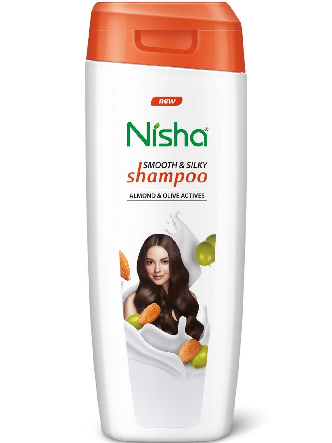 Nisha Smooth & Silky Shampoo With Almond & Olive - 340 ml