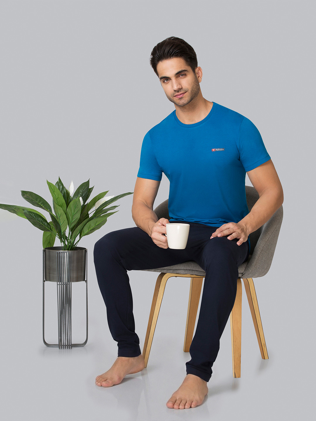 Van Heusen Innerwear Men Pure Cotton Lounge Tshirts