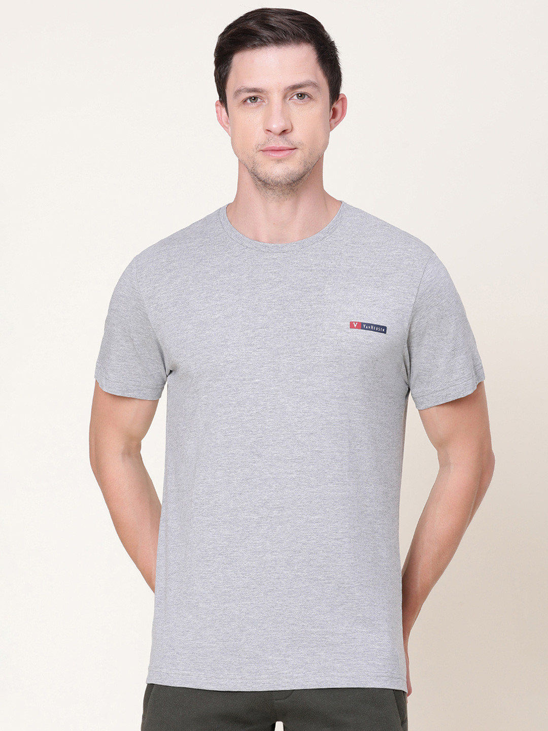 Van Heusen Innerwear Pure Cotton Slim Fit Lounge Tshirt