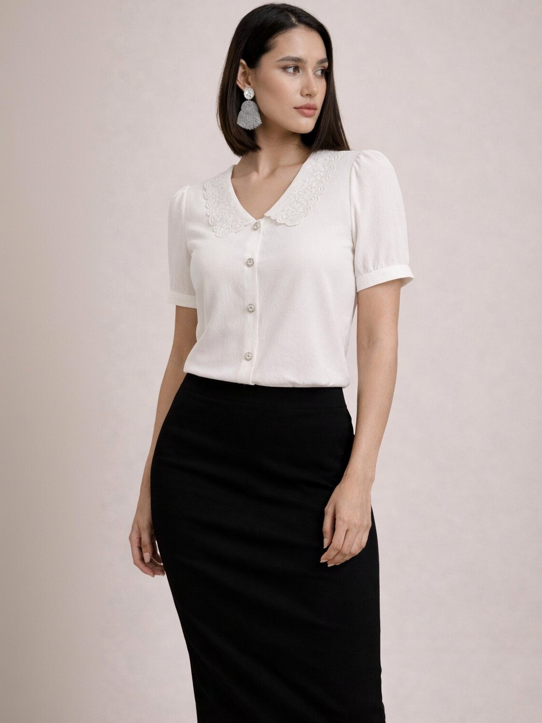 Arrabi Women Contemporary Party Shirt