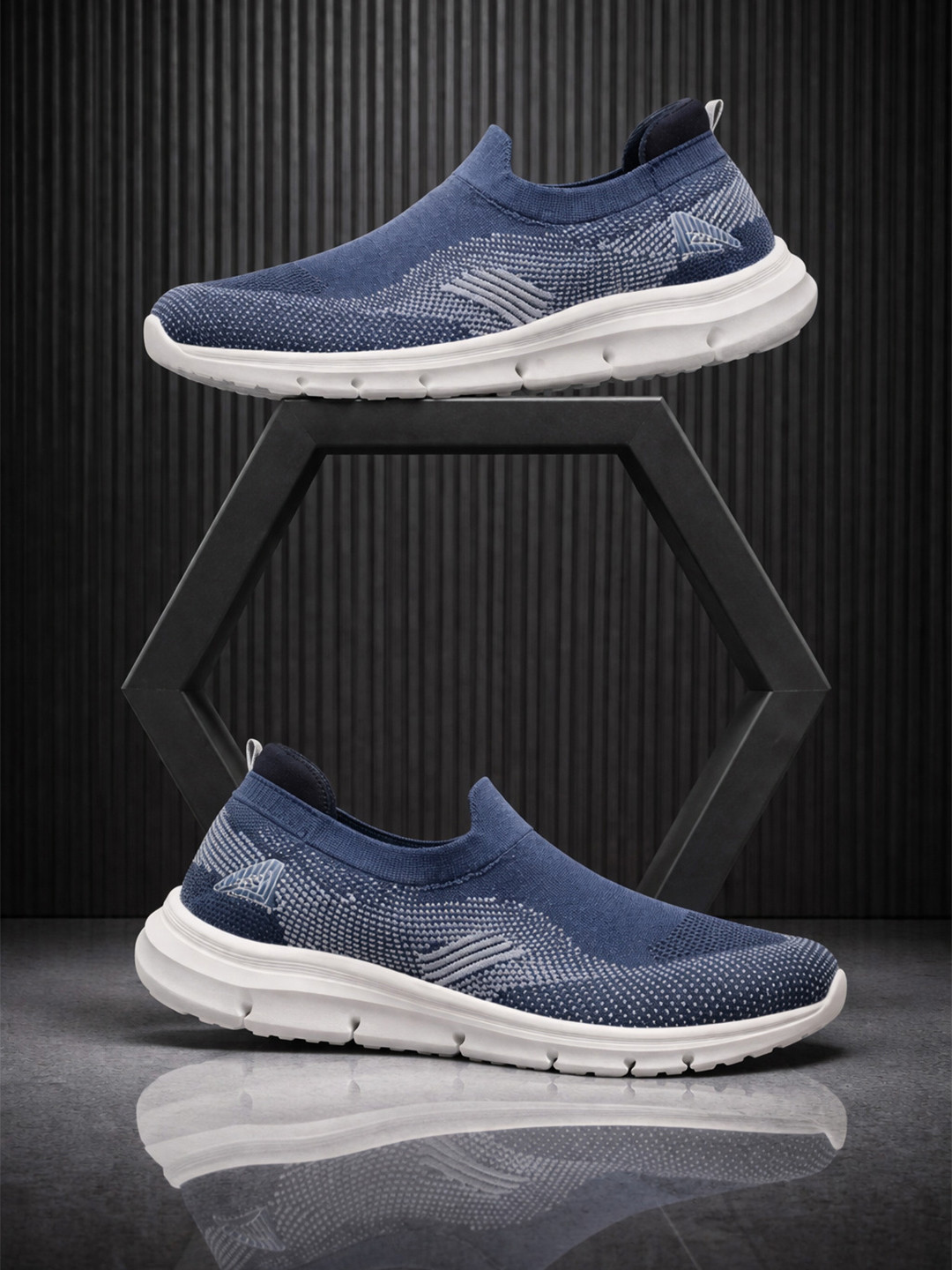 IMPAKTO Men Slip-on Walking Lightweight Breathable Skid Resistant outsole Shoes