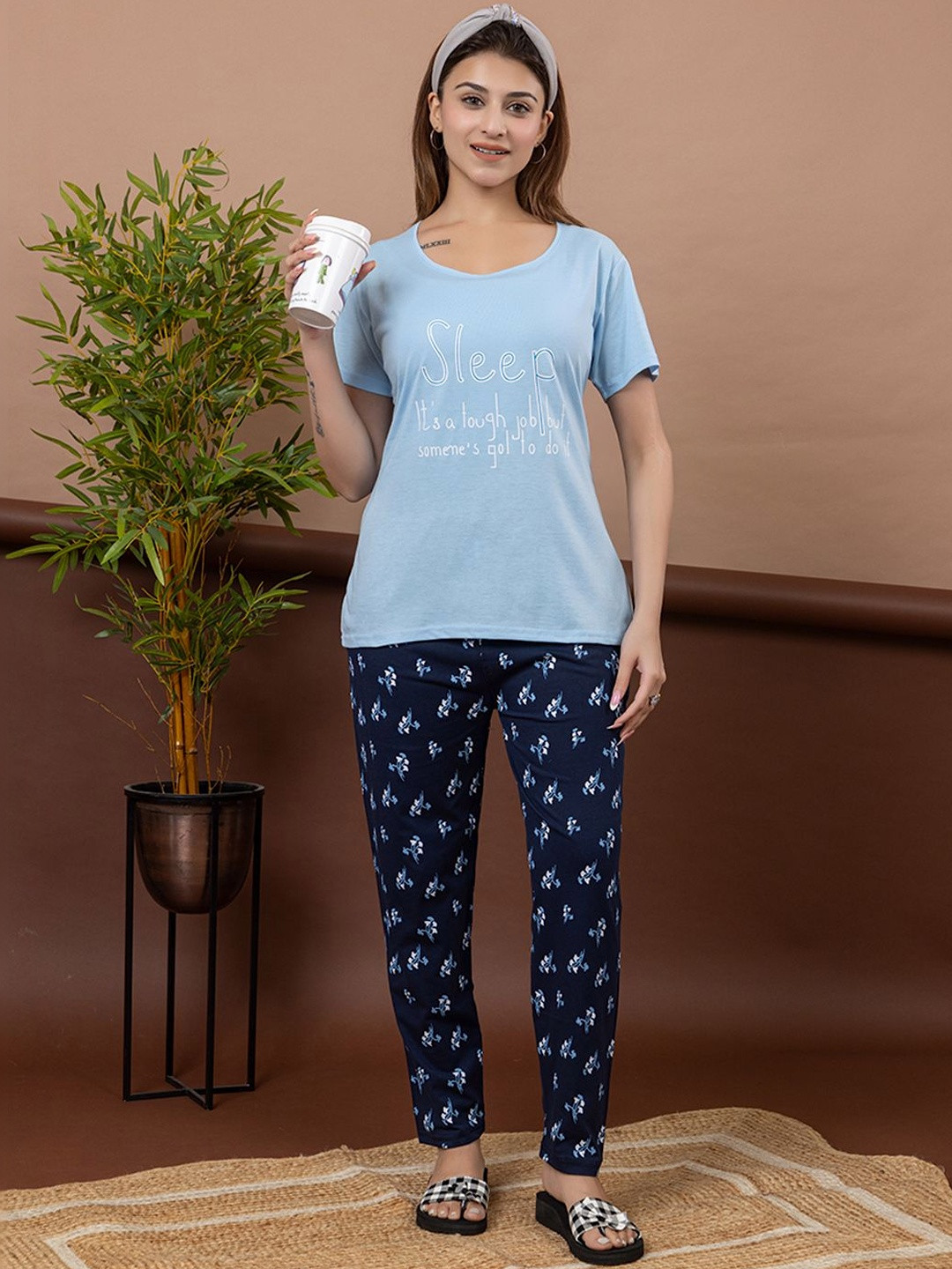 TWENTY ME Women Printed Night suit