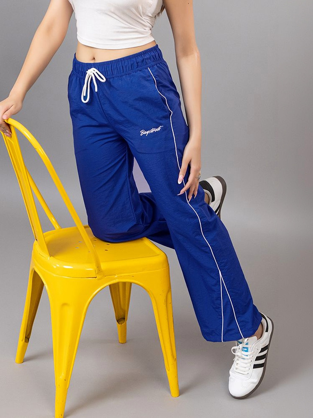 BAYSTREET Women Regular Fit Colourblocked Track Pants