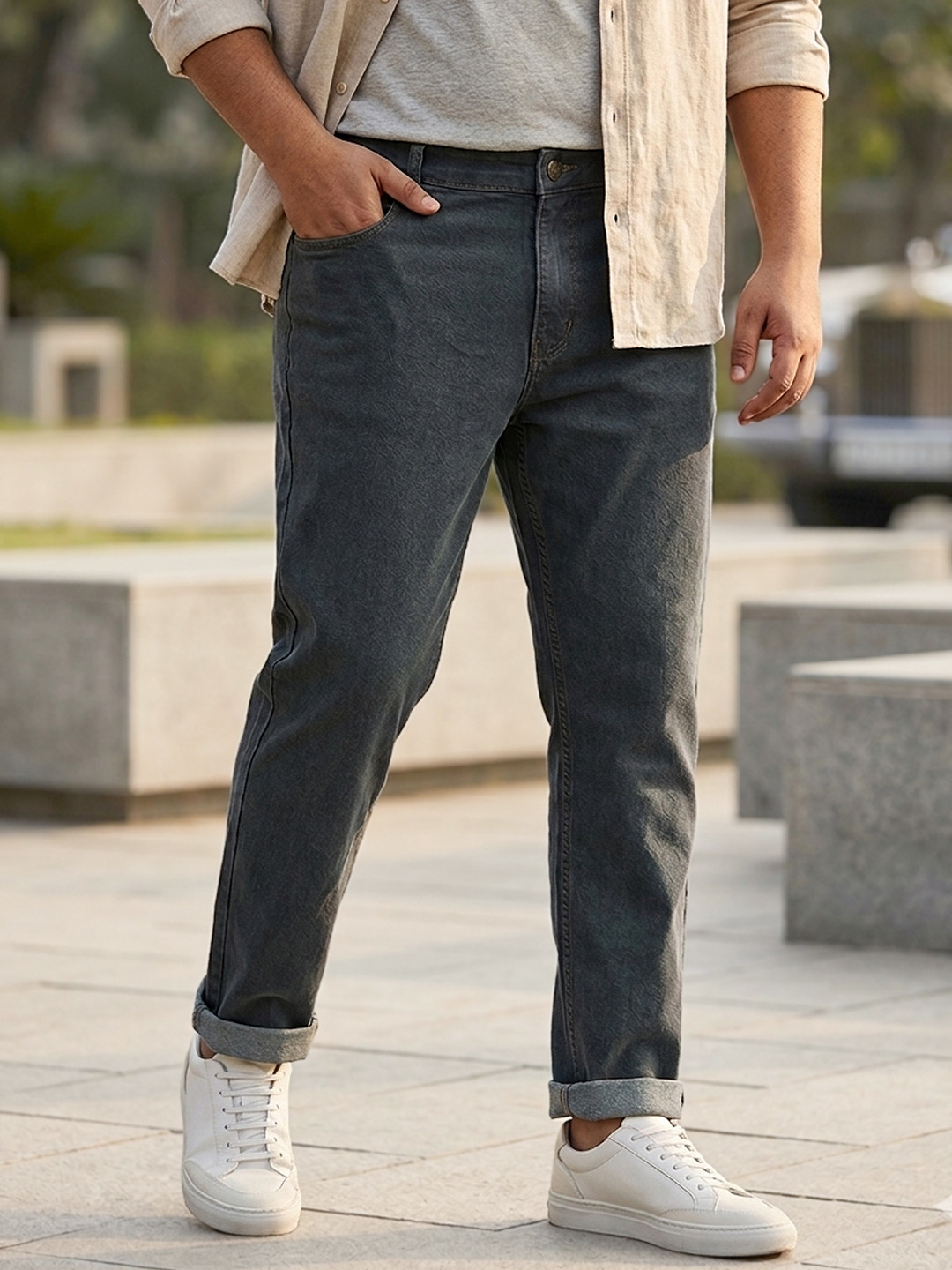 Urbano Plus Men Clean Look Stretchable Jeans