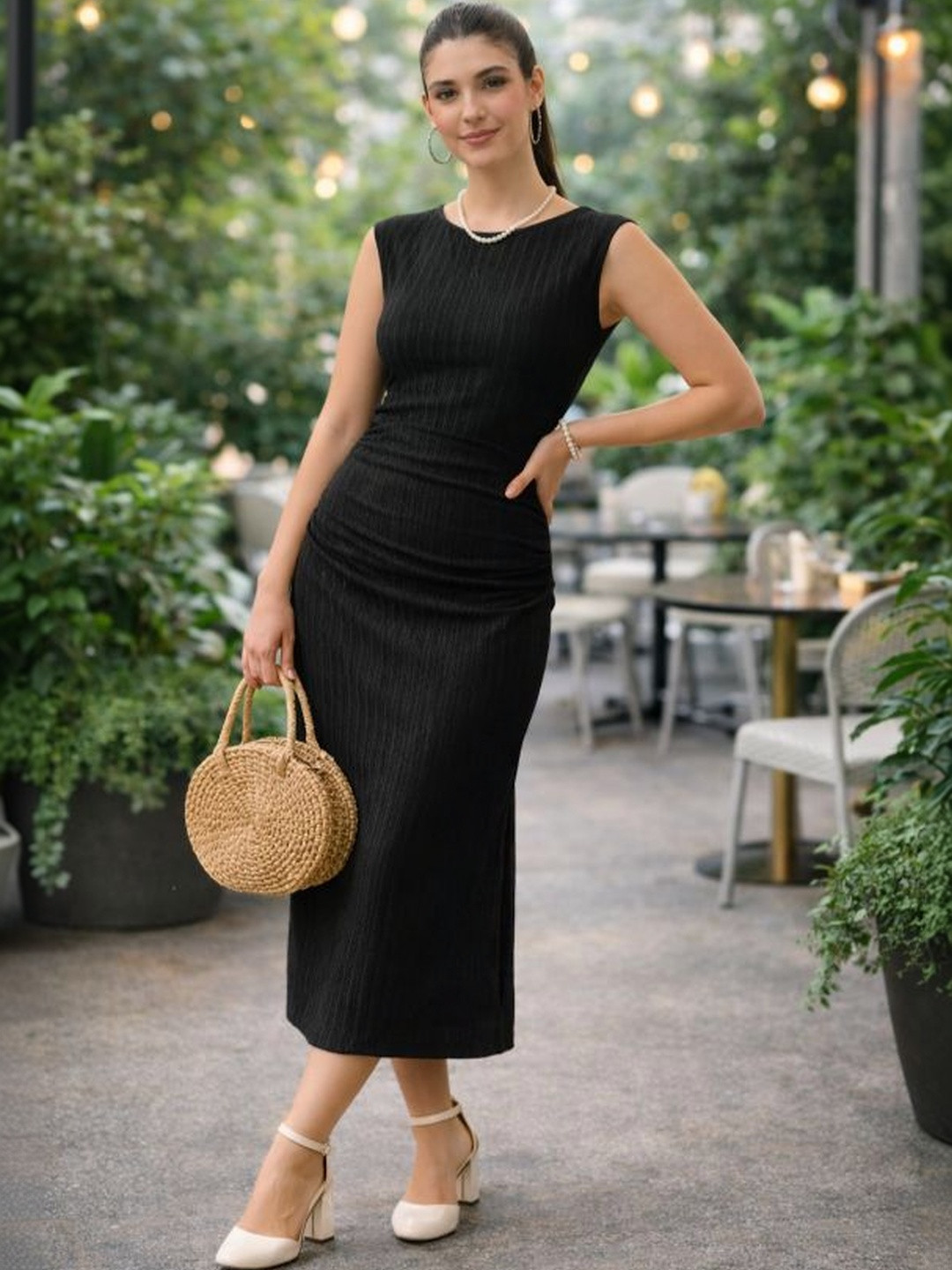 ZEUGEN Bodycon Midi Dress