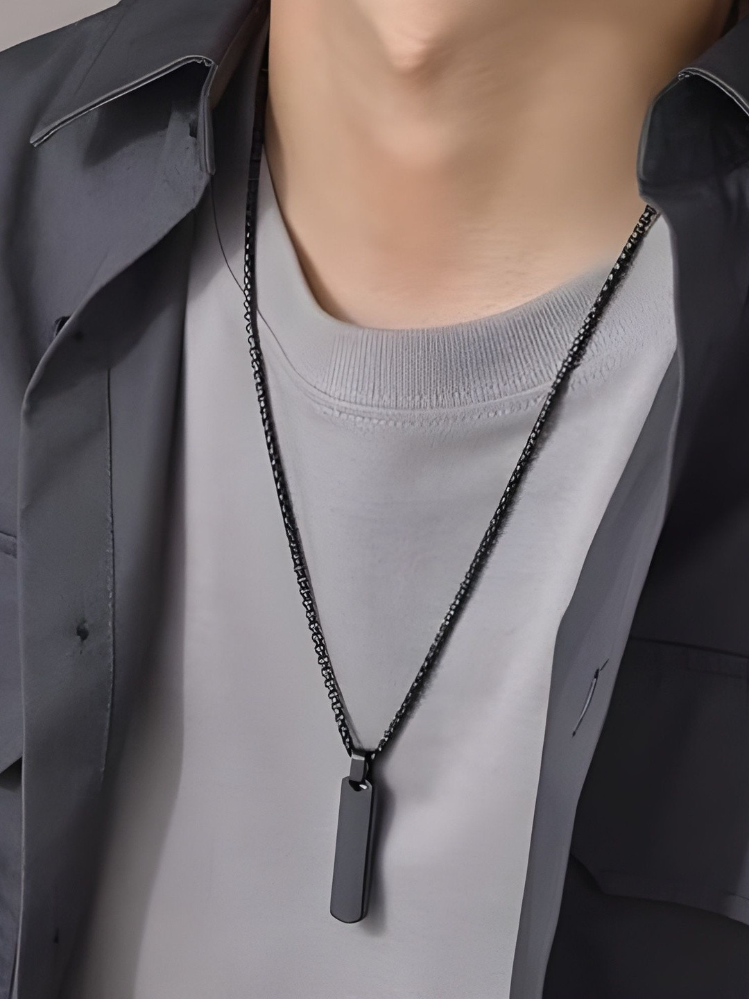 PASU FASHION Geometric Pendants with Chains