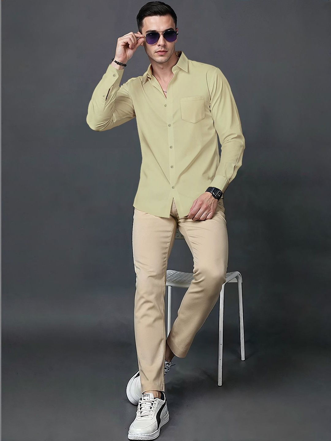 The Roadster Lifestyle Co Spread Collar Shirt