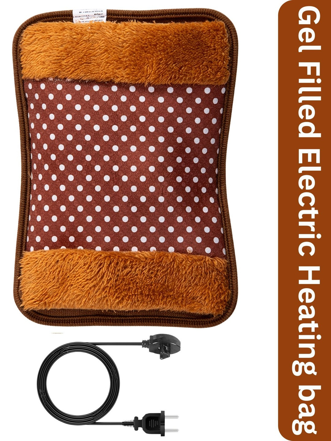 Crescent Gel Filled Velvet Electric Heating Pad For Pain Relief