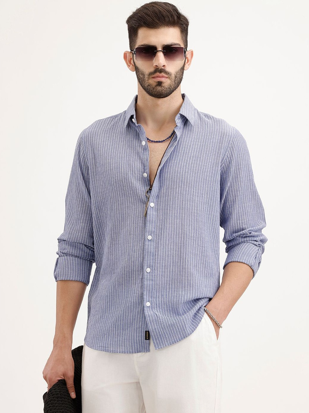 WROGN Men Slim Fit Casual Shirt