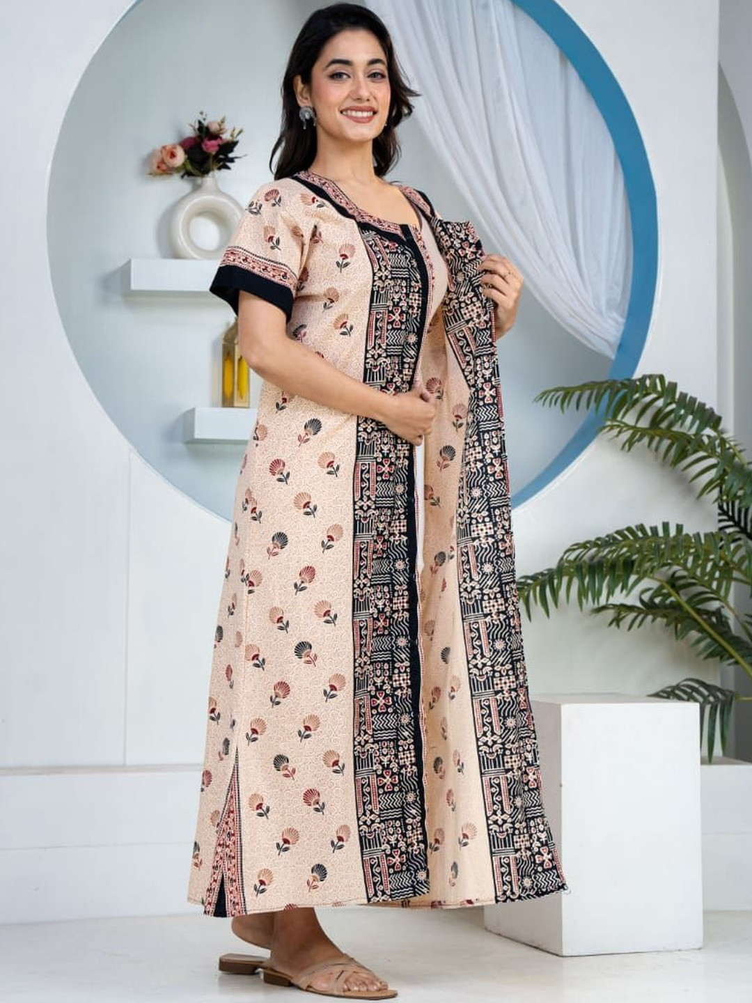 Visaru Printed Nightdress