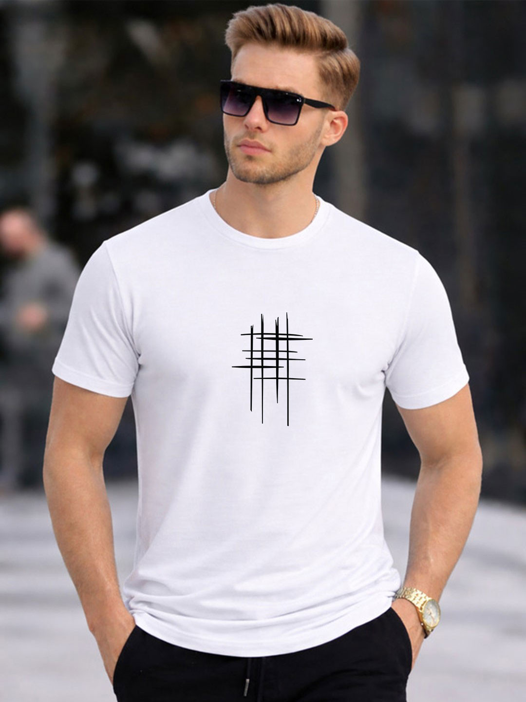LAUREN ADAMS Men Printed T-shirt