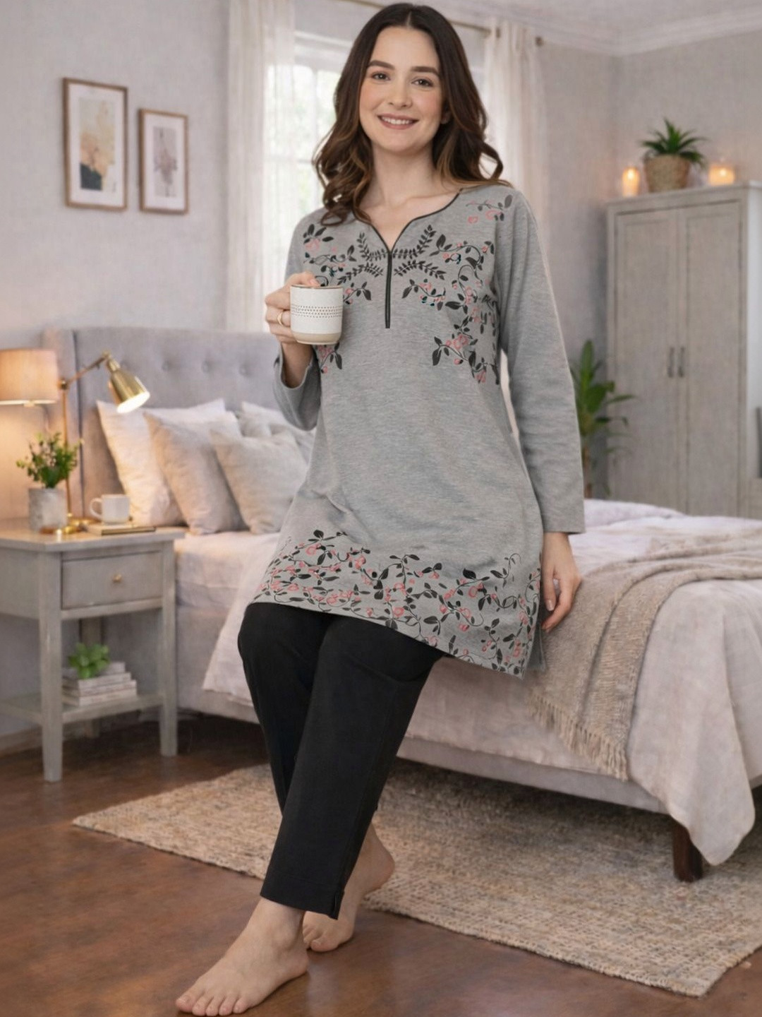 Duchess Women Printed Night suit