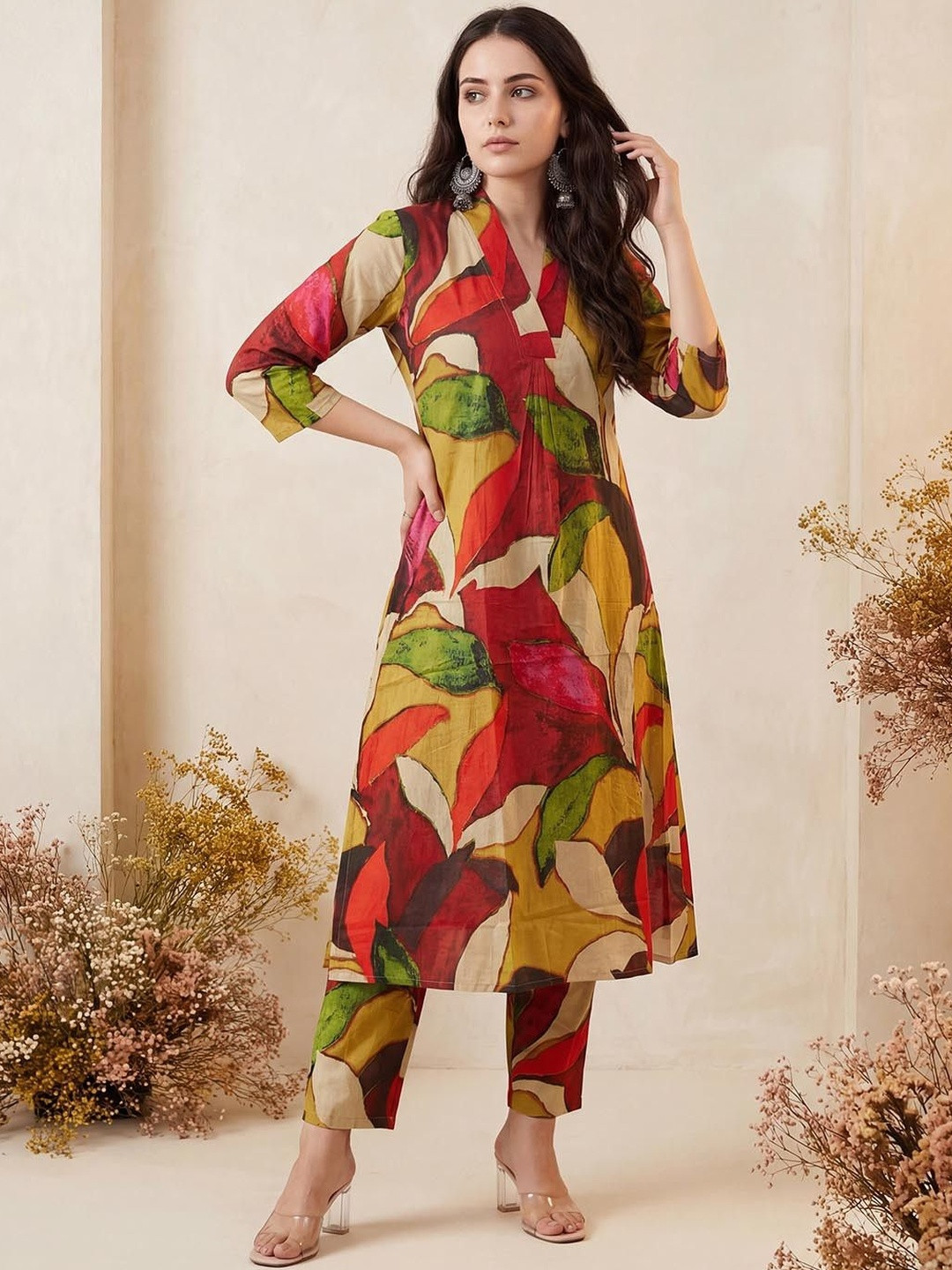 MYRIE Printed Top with Palazzos