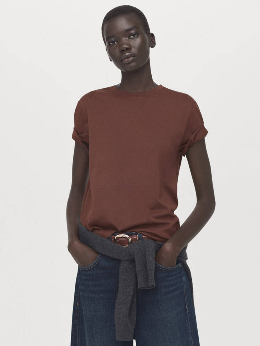 MANGO Pure Cotton T-shirt