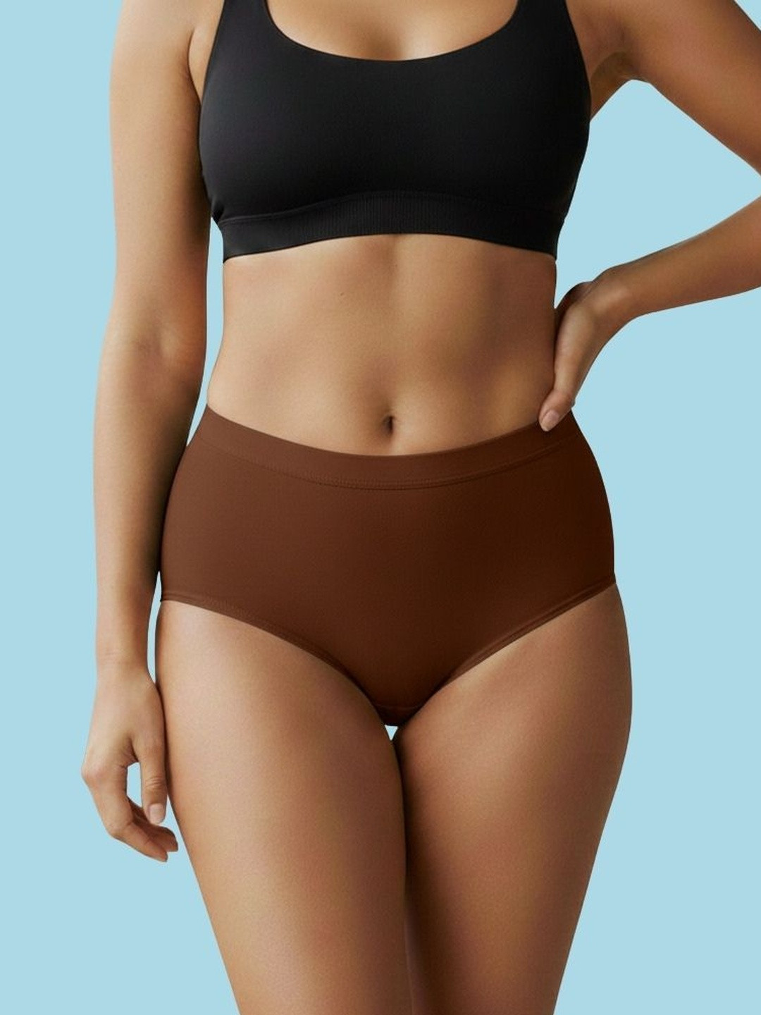HERE&NOW Women Pack of 2 Cotton Hipster Briefs