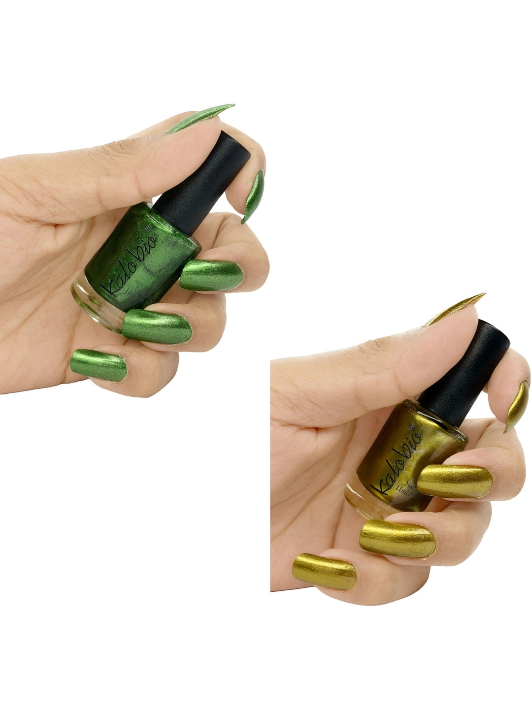 Kalobio Set Of 2 Long Lasting Nail Polish - Rallye & Granola - 11 ml Each