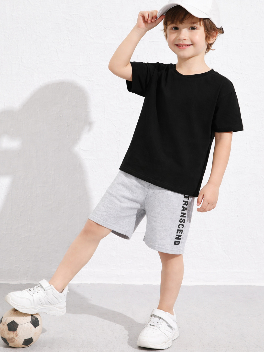 PockMAN Boys Round Neck Oversized Pure Cotton T-shirts