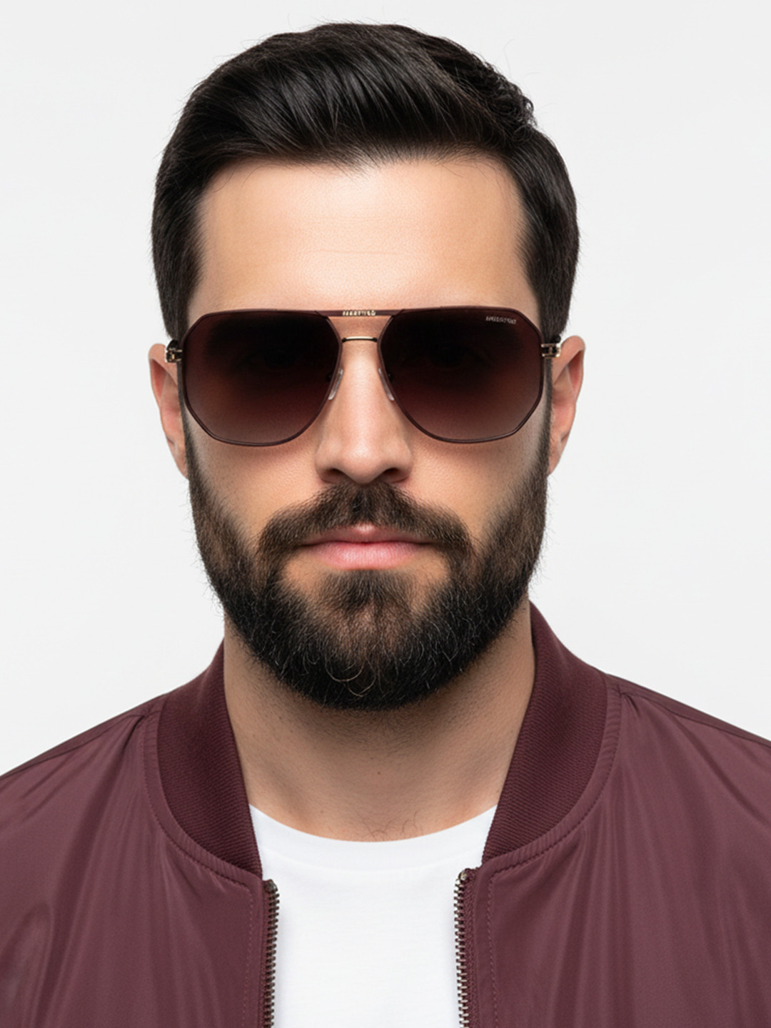HASHTAG EYEWEAR Unisex Oversized Sunglasses with Polarised & UV Protect Lens SGHT54_07_C3